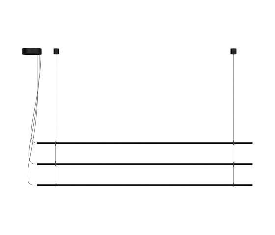 T.O Pendant 3 Stack Matte Black+Light Grey Webbing | Lámparas de suspensión | Pablo
