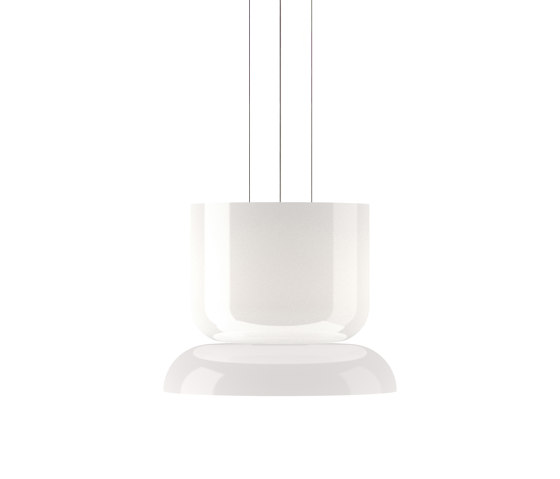 Totem Up and Down Light Opal Glass Shades  (D/B) | Suspended lights | Pablo