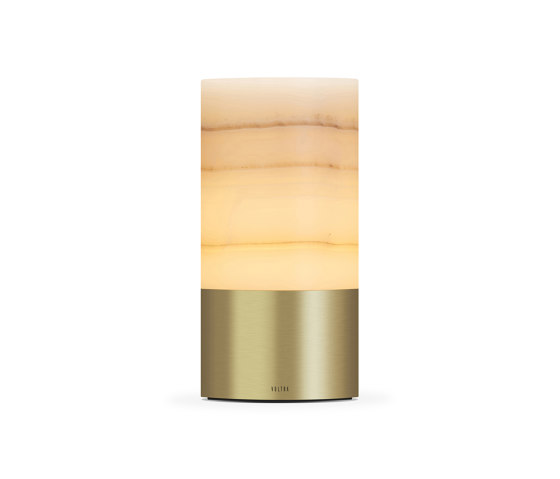 Totem Alabaster 80mm Natural Brass | Tischleuchten | Voltra Lighting