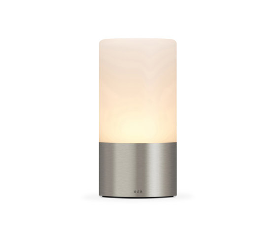 Totem Frosted 80mm Satin Nickel | Luminaires de table | Voltra Lighting