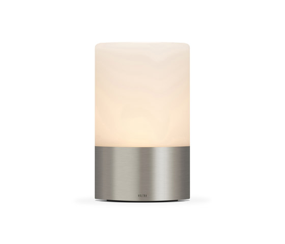 Totem Frosted 100mm Satin Nickel | Table lights | Voltra Lighting