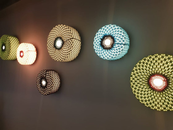Knitted  | Wall Cylinder | Appliques murales | Studio Beam