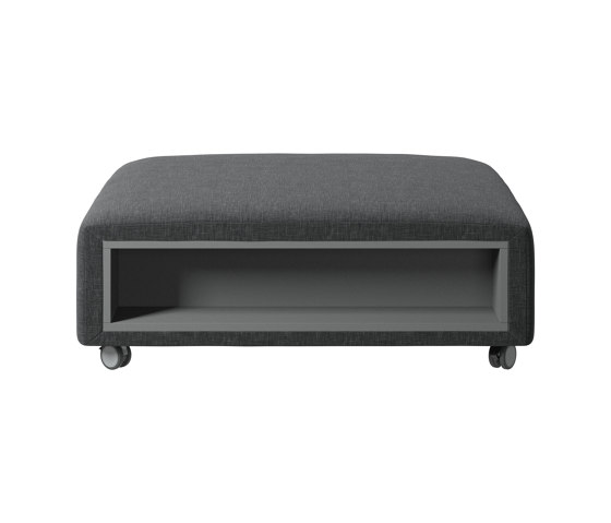 Hampton pouffe with wheels and left and right storage 2102 | Poufs | BoConcept