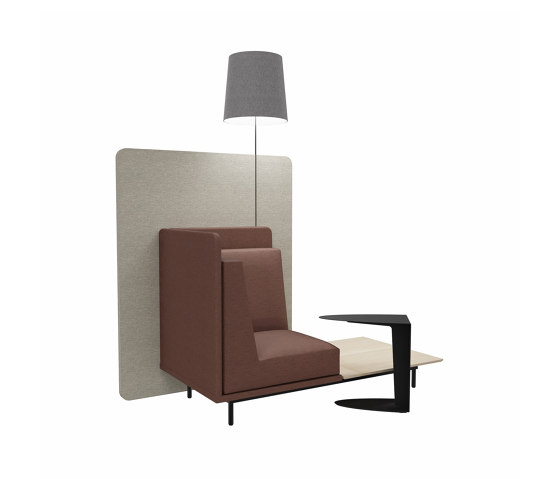 Toulouse single seat with table top and privacy back panel | Sofas | BoConcept