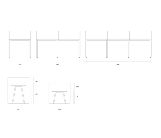 Modular Table | Caballetes de mesa | UnternehmenForm