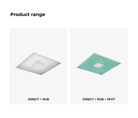 Ergetic Direct + RGB | Ceiling lights | Intra lighting
