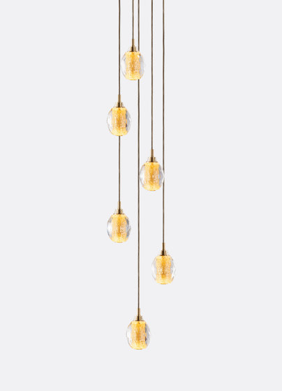 Honeycomb 6 - Gold Leaf | Suspended lights | Shakuff