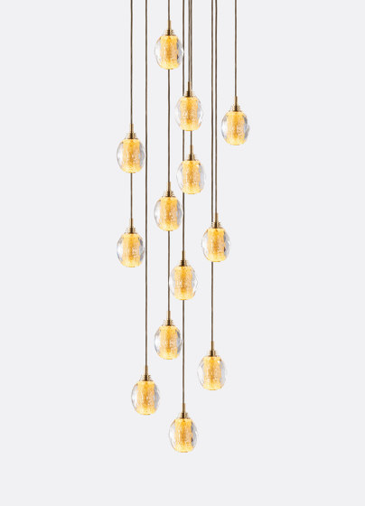 Honeycomb 13 - Gold Leaf | Suspended lights | Shakuff