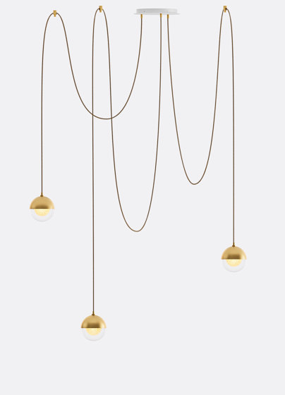 Willow 3 - Gold Drizzle | Suspended lights | Shakuff