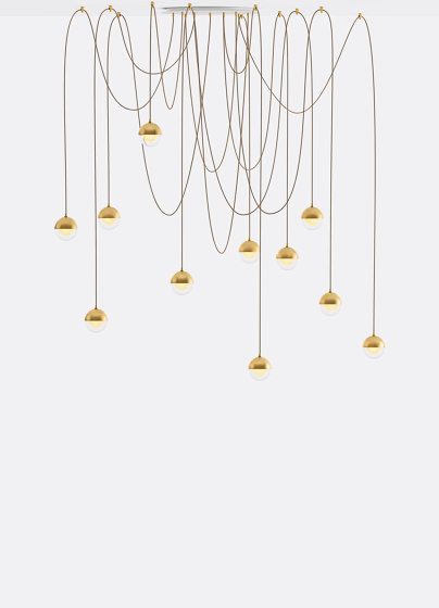 Willow 11 - Gold Drizzle | Suspended lights | Shakuff
