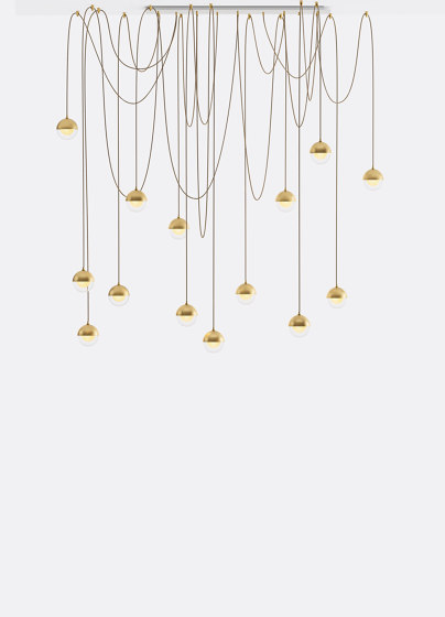 Willow 14 - Gold Drizzle | Suspended lights | Shakuff
