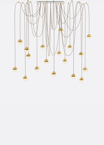 Willow 18 - Gold Drizzle | Suspended lights | Shakuff