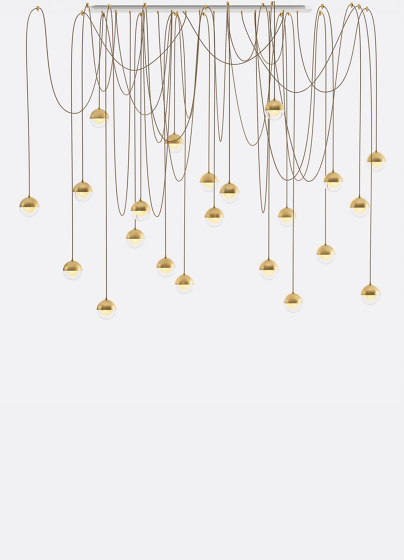 Willow 22 - Gold Drizzle | Suspended lights | Shakuff