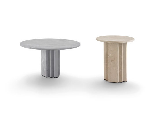 Scalea Small table 75 - Bardiglio marble Version | Mesas auxiliares | ARFLEX