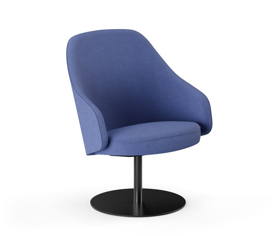Sola Grande easy chair with disc base and armrests | Chaises | Martela