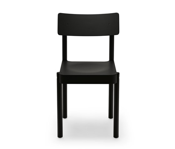 Einser | Stuhl, RAL 9017 traffic black / RAL 7037 dusty grey | Chaises | Magazin®