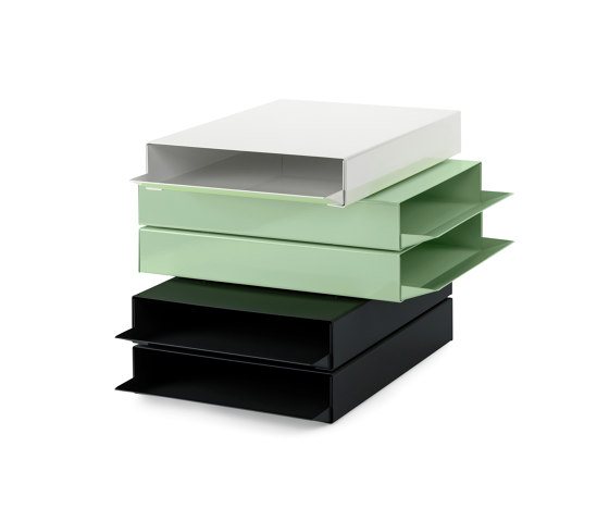 Stapler | Filing Tray, pastel green RAL 6019 | Portaobjetos | Magazin®