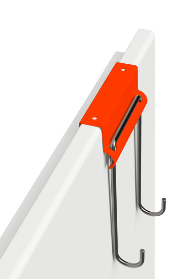 Louis | Over-the-door hook 20, luminous orange RAL 2005 | Single hooks | Magazin®