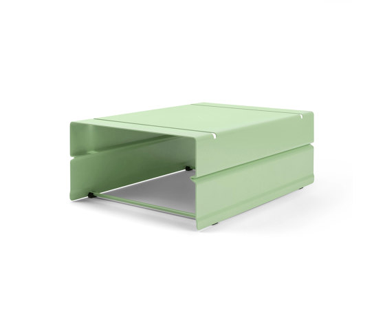 Atlas | Container, 1-fach | Weißgrün RAL 6019 | Schreibtisch-Ablagen | Magazin®