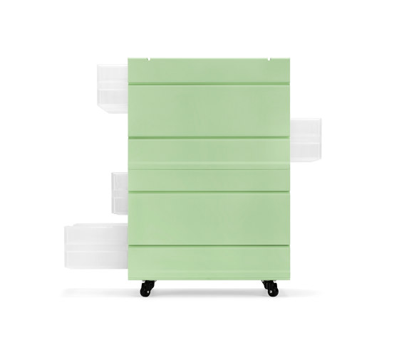 Atlas | Container, 2 compartments | pastel green RAL 6019 | Desk tidies | Magazin®