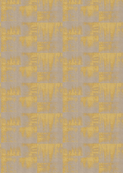 Lin Plâtré | De l'or en plaques RM 1047 92 | Wall coverings / wallpapers | Elitis