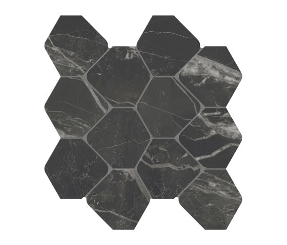 Scultorea | Tessere Rombo Dark Diamond 44,2x25,6 | Piastrelle ceramica | Marca Corona