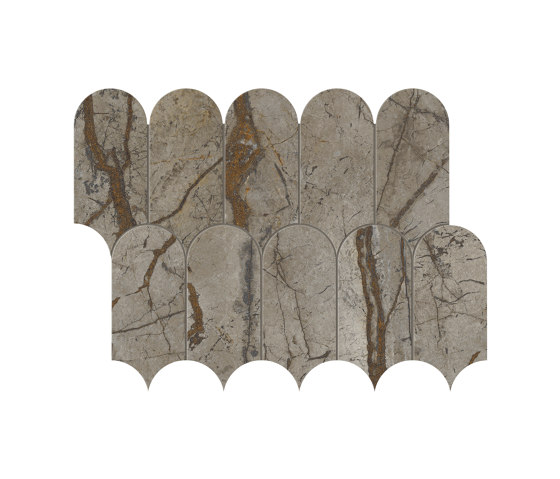 Scultorea | Tessere Arco River Grey 41,2x30,3 | Ceramic tiles | Marca Corona