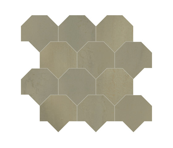 Vulcanica | Ottone Tessere Scaglie 43,9x49,3 | Ceramic tiles | Marca Corona