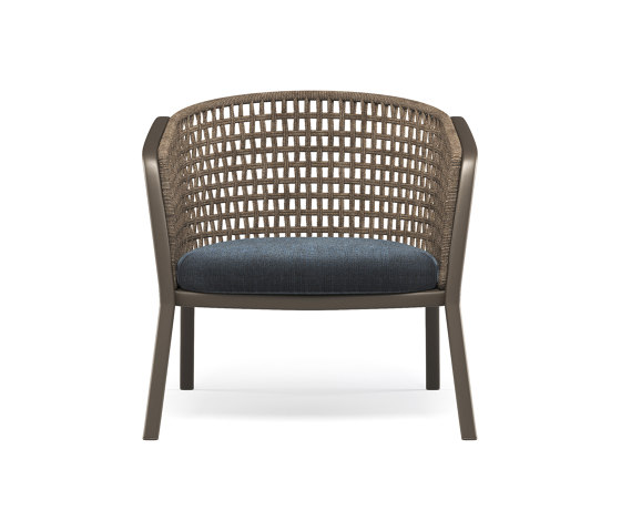 Carousel Alu-square twist rope lounge chair | 1217 | Fauteuils | EMU Group
