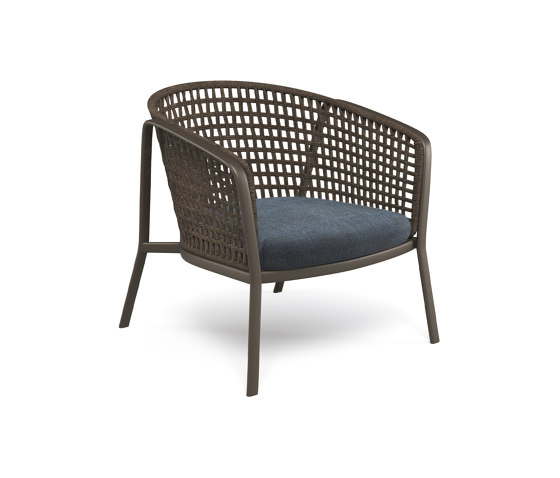 Carousel Alu-square twist rope lounge chair | 1217 | Poltrone | EMU Group