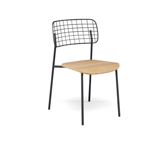 Lyze Chair with teak seat I 615-82 | Chaises | EMU Group