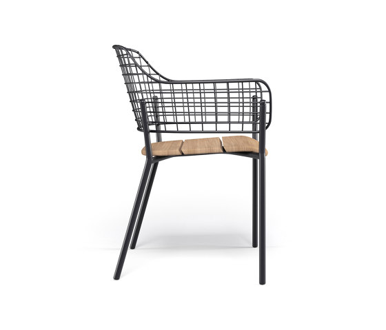Lyze Armchair with teak seat I 616-82 | Chaises | EMU Group