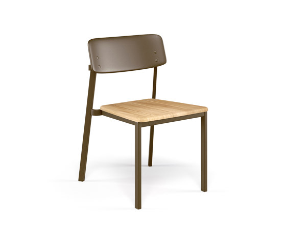 Shine Chair with teak seat | 247-82 | Chairs | EMU Group