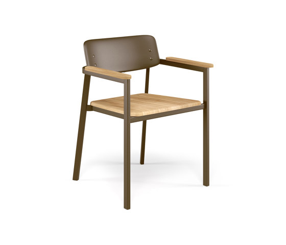 Shine Armchair with teak seat | 248-82 | Sillas | EMU Group