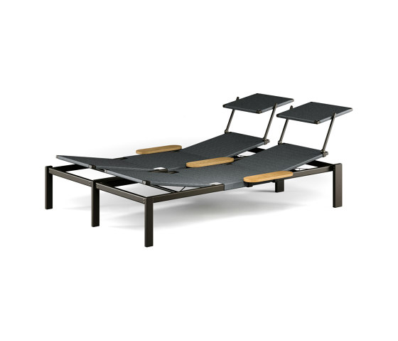 Shine Stackable daybed with hidden wheels | 289+295B+295R+295T | Lettini giardino | EMU Group
