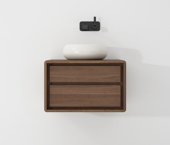 Alba HANGING BASIN WITH VERTICAL DRAWERS | Meubles sous-lavabo | Karpenter