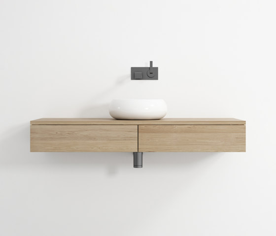 Stan HANGING WASHBASIN WITH TWO DRAWERS | Meubles sous-lavabo | Karpenter