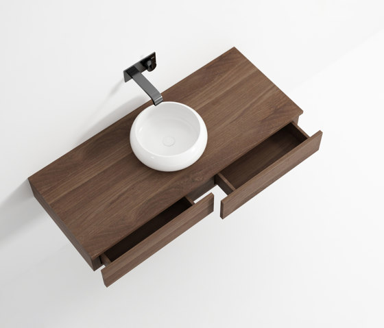 Stan HANGING WASHBASIN WITH TWO DRAWERS | Meubles sous-lavabo | Karpenter