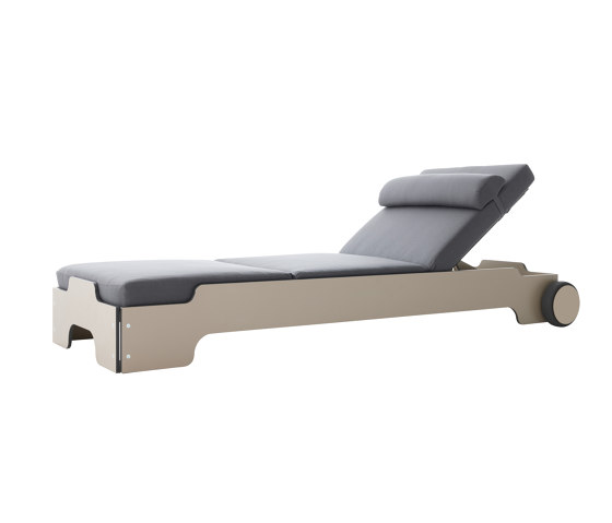 Solara Sonnenliege HPL taupe | Tagesliegen / Lounger | Müller small living