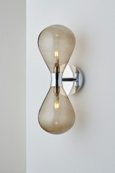 Cintola Wall Twin Light polished aluminium | Wall lights | Tom Kirk Lighting