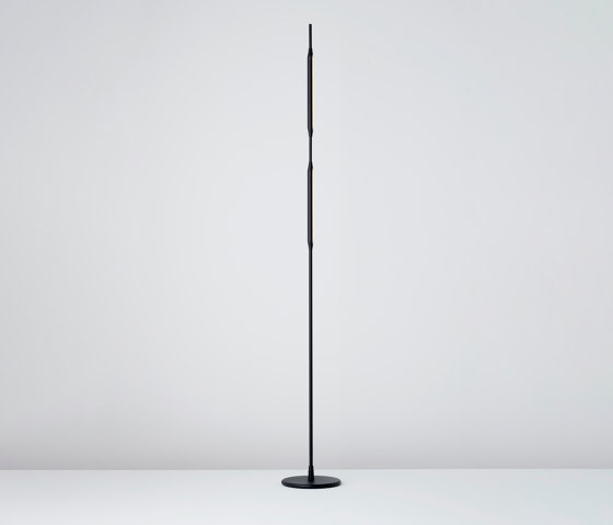 Reed Floor Light matt-black powdercoat | Free-standing lights | Tom Kirk Lighting
