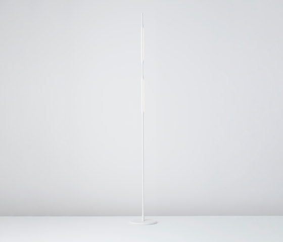 Reed Floor Light matt-white powdercoat | Free-standing lights | Tom Kirk Lighting