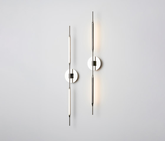 Reed Wall Light polished nickel | Lámparas de pared | Tom Kirk Lighting