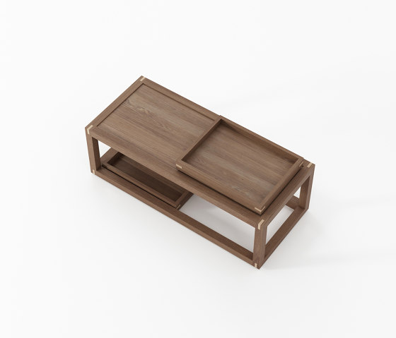 Up & Down COFFEE TABLE TYPE 2 WITH 2 SMALL TRAYS | Couchtische | Karpenter