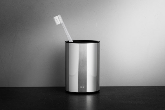 Reframe Collection | Toothbrush holder - polished steel | Portaspazzolini | Unidrain