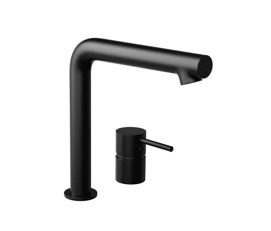 Two-hole kitchen mixer white matt black | Kitchen taps | Vigour