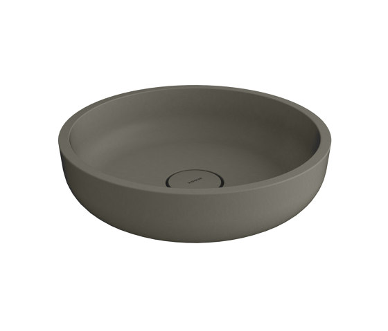 Top bowl white 45 cm round solid surface concrete | Lavabi | Vigour