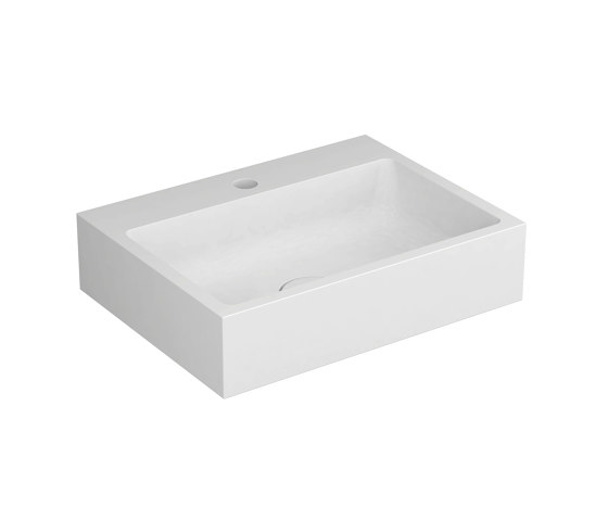 Hand basin white 50 x 38cm solid surface white | Wash basins | Vigour