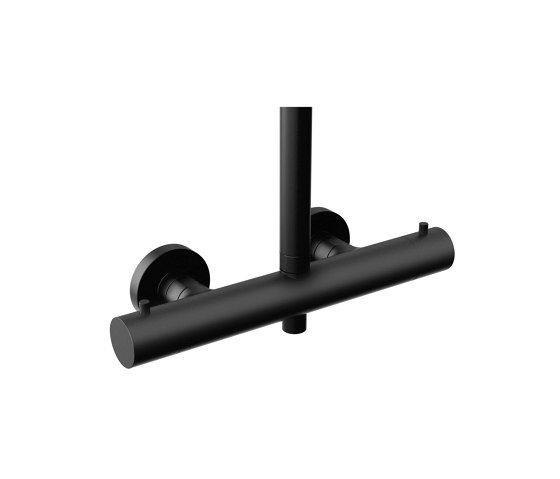 Shower system white thermostat SAFE-TEC matt black | Grifería para duchas | Vigour
