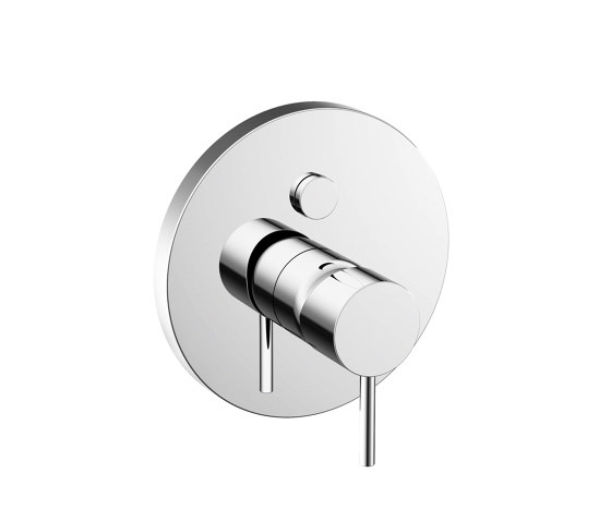 Colour set bath mixer white with integrated lock Chrome-plated for FMI | Bath taps | Vigour